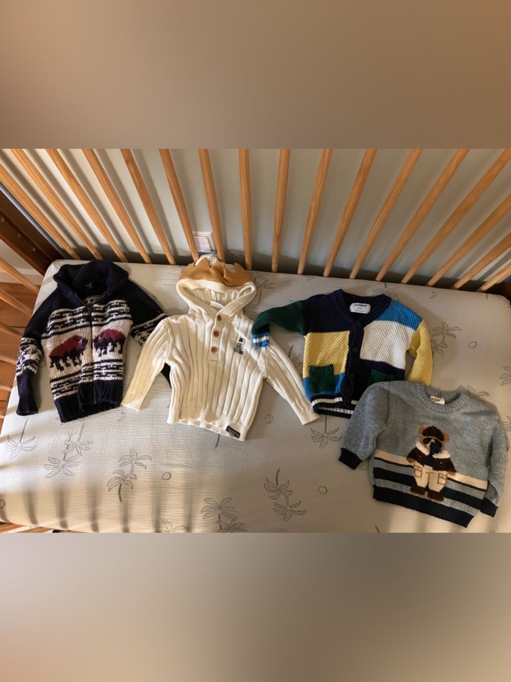 Kids Colorblock Knit Cardigan Sweater - Multi